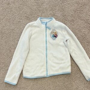 Disney White and Blue Fleece Jacket
